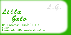 lilla galo business card